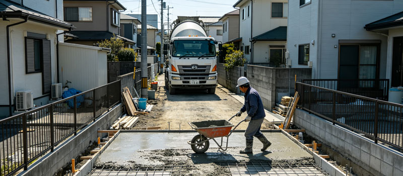 Limited Site Access Slows Down Concrete Placement