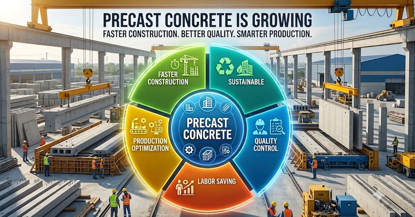 Precast Concrete Products Production Is Growing