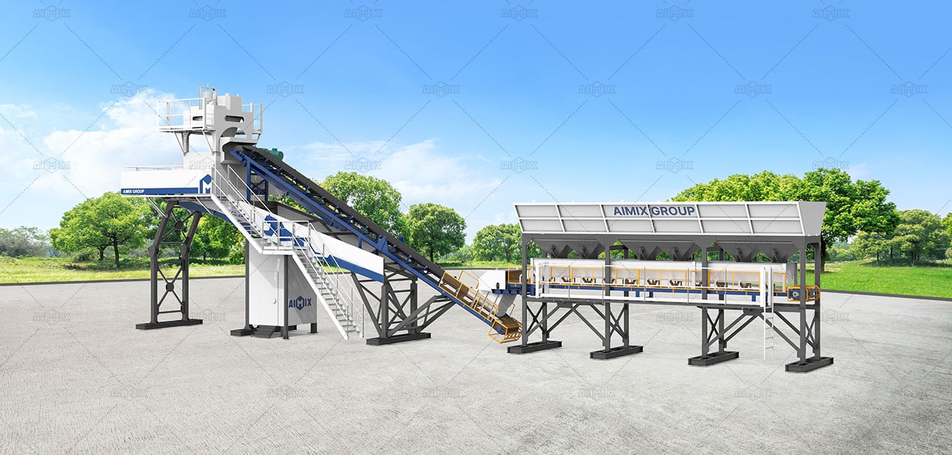 fast-installation concrete batching plant solution in AIMIX Group