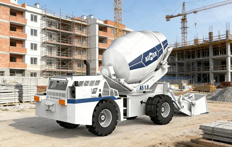 AIMIX AS-1.8 Small Self Load Concrete Mixer for Sale