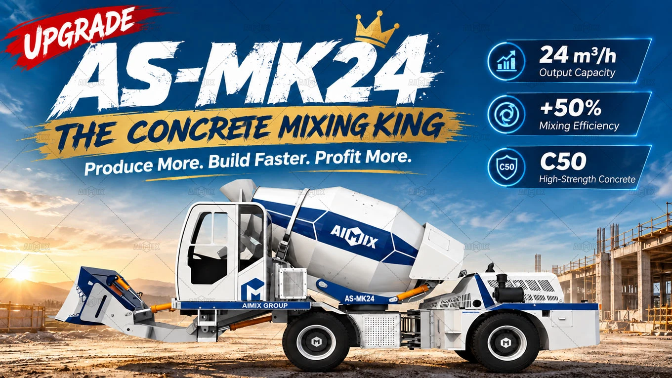 AIMIX AS-MK24 - Upgraded Self Loading Concrete Mixer Truck