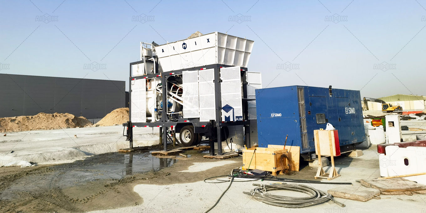 AIMIX small concrete batch plant for sale