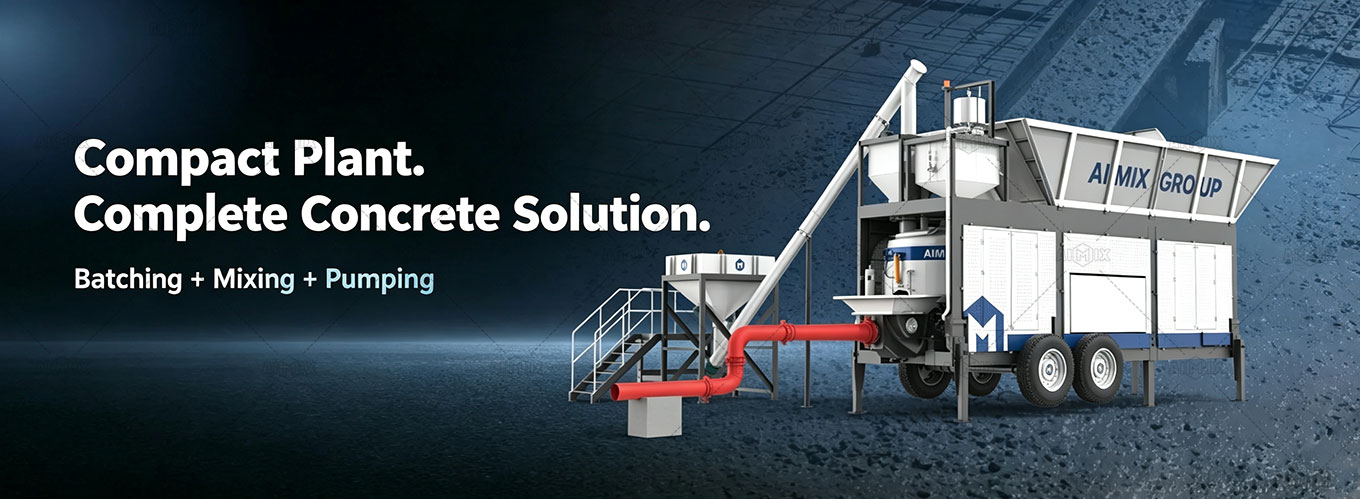 AJP40 Batching Plant and Pump Machine- Integrated Batching, Mixing & Pumping