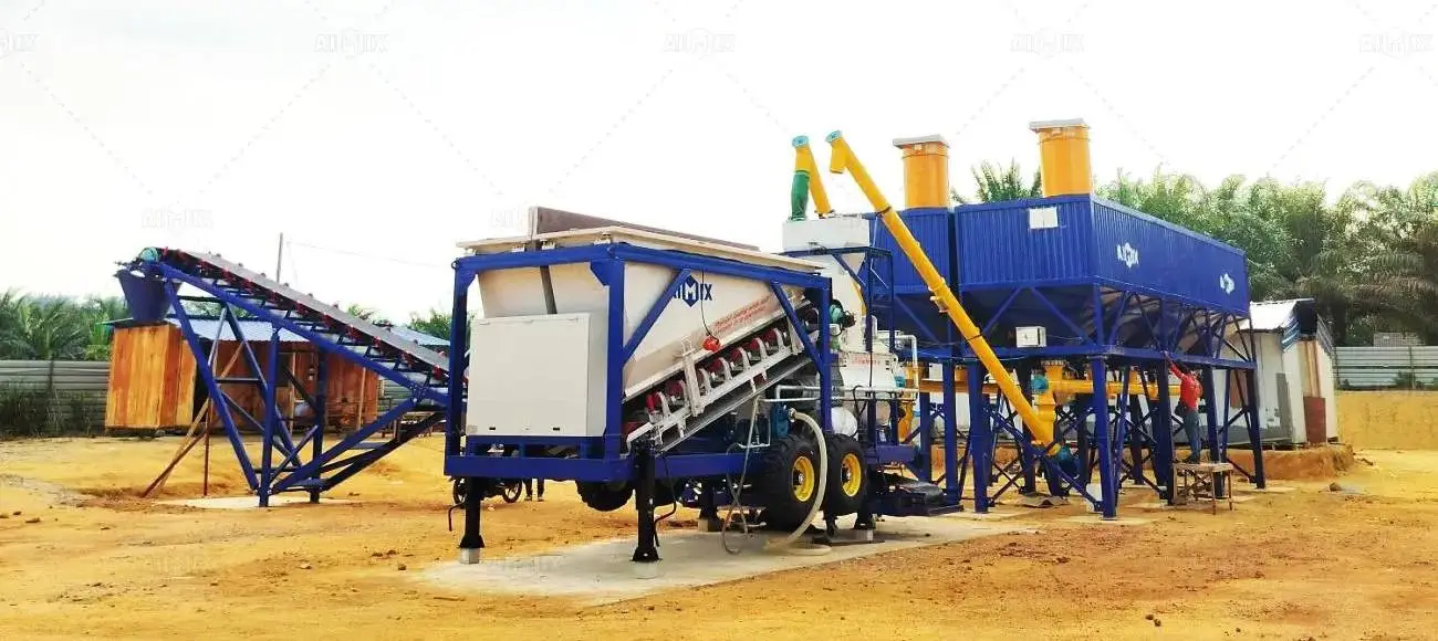 AJSY35 small mobile plant in Malaysia for Urban Building Construction