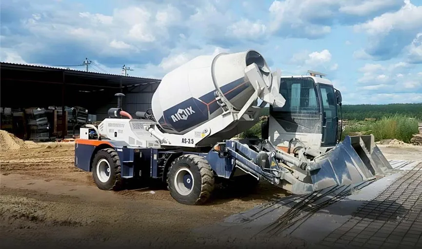 AS-3.5 Self Loading Mixer for Warehouse Construction in Russia