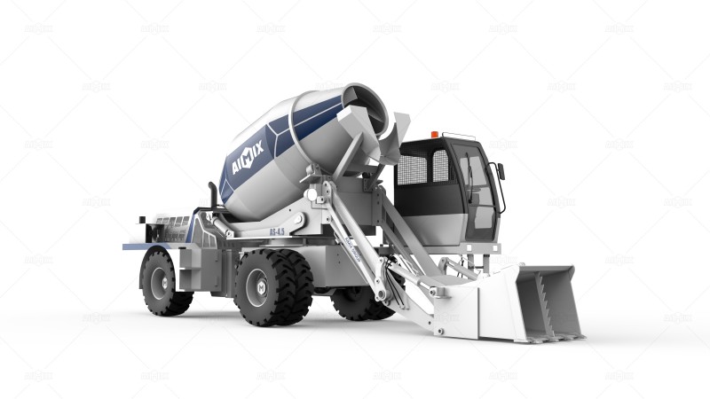 AS-4.5 Concrete Mixer in Kenya - 18cubic meters per hour