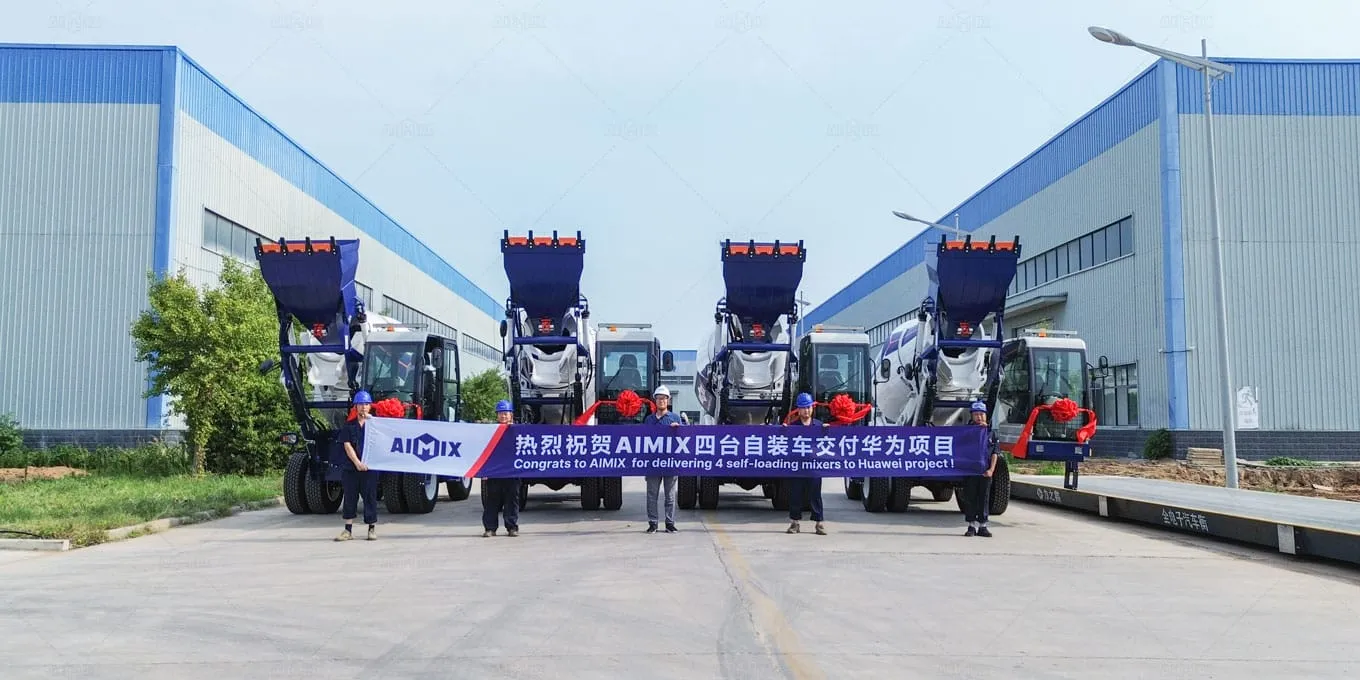 Delivering 4 Units of Self Loaded Mixers for Huawei Projects