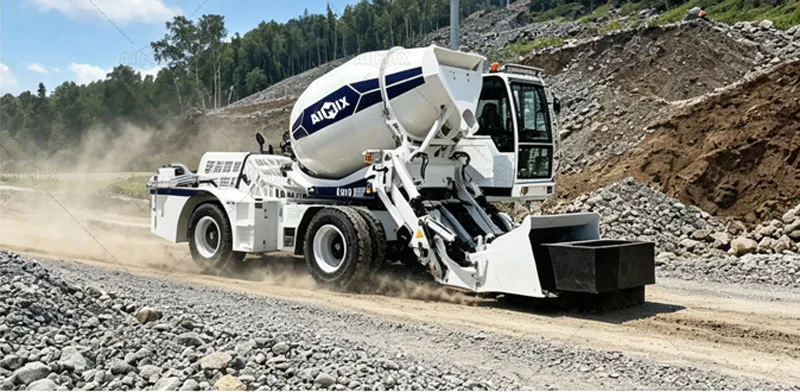 Mountainous & Rough Terrain adopting self mixing machine