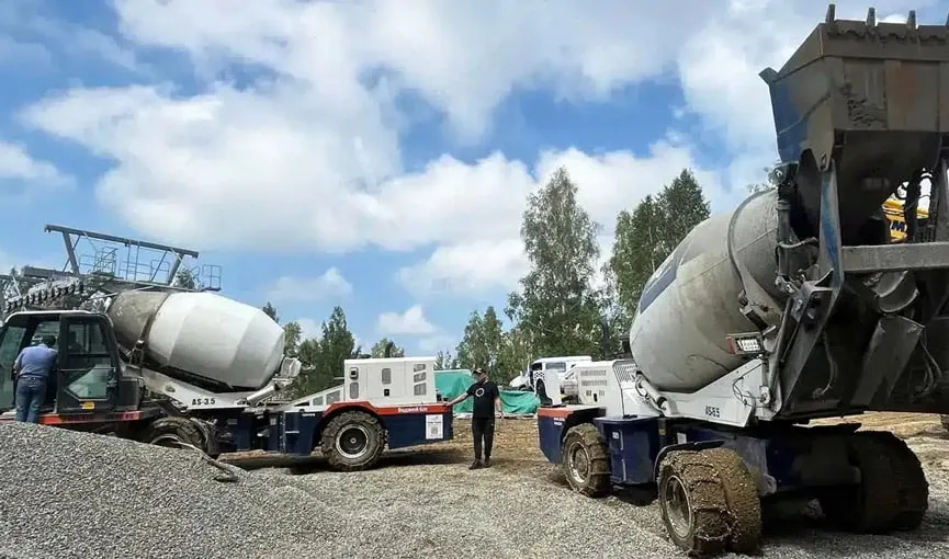 On-site concrete mix solution for Cableway Construction in Russia