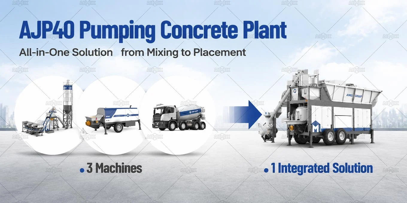 AJP pumping concrete batching plant price, cost-effective option