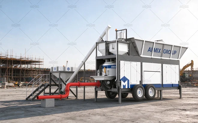 AJP40 Concrete Pumping Batching Plant