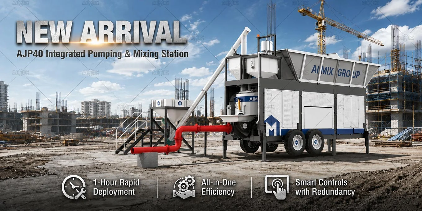 AJP40 Portable Concrete Plant and Pump Solution