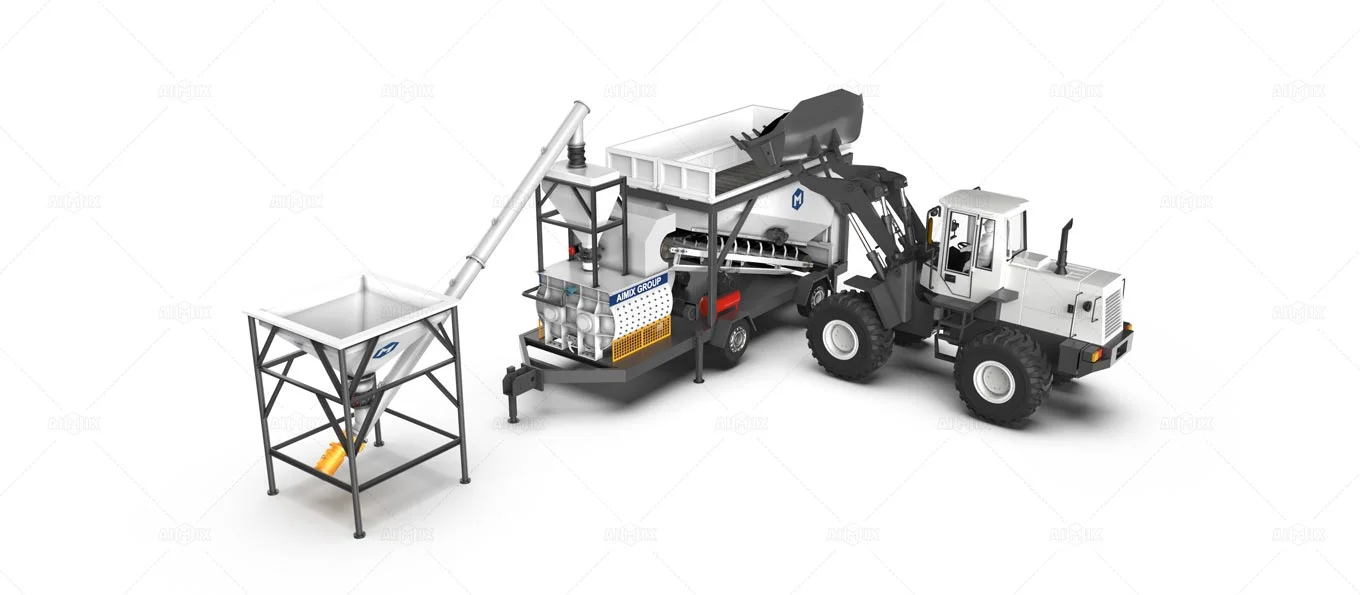 AJSY series compact concrete plant price