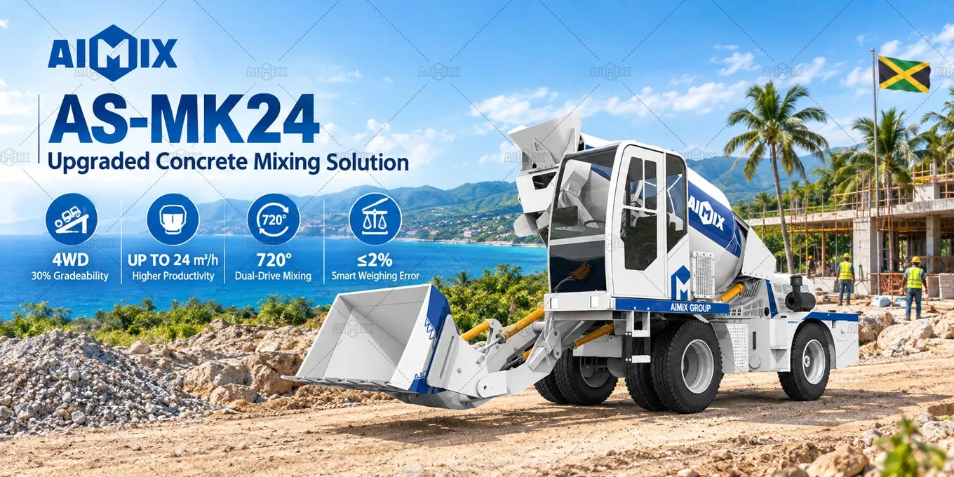 AS-MK24 Upgraded Self Loading Mixer Solution for Jamaican Construction