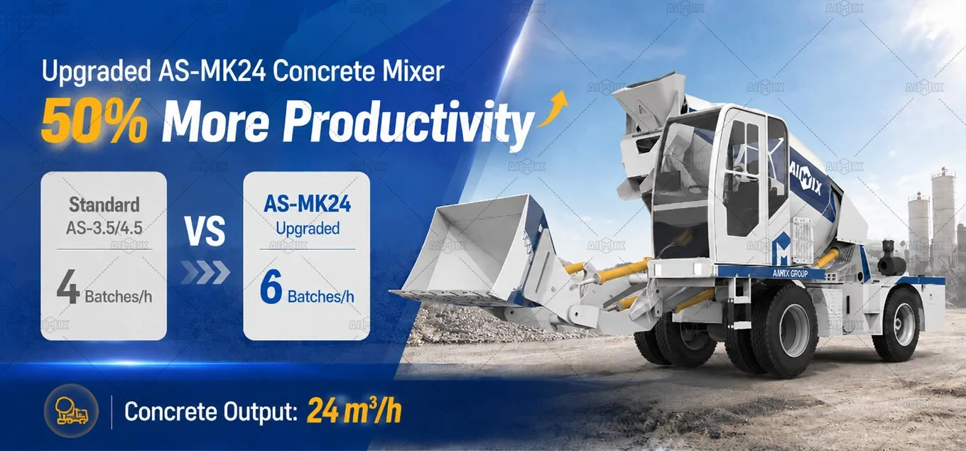 AS-MK24 new self loading mixer in Ghana