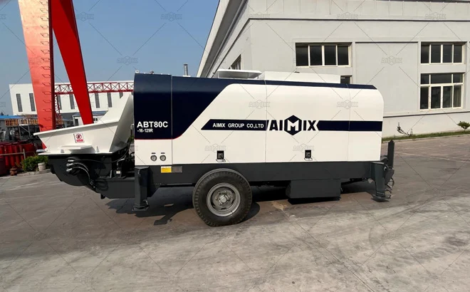 High-output Stationary Concrete Pump for Pumping Work in the Infrastructure Construction