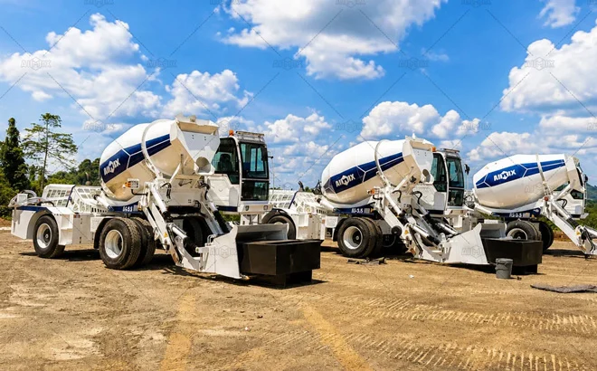 Self loading Concrete Mixer for Infrastructure work