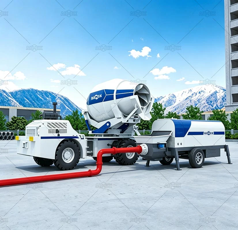 solution of concrete production and stationary concrete pumping