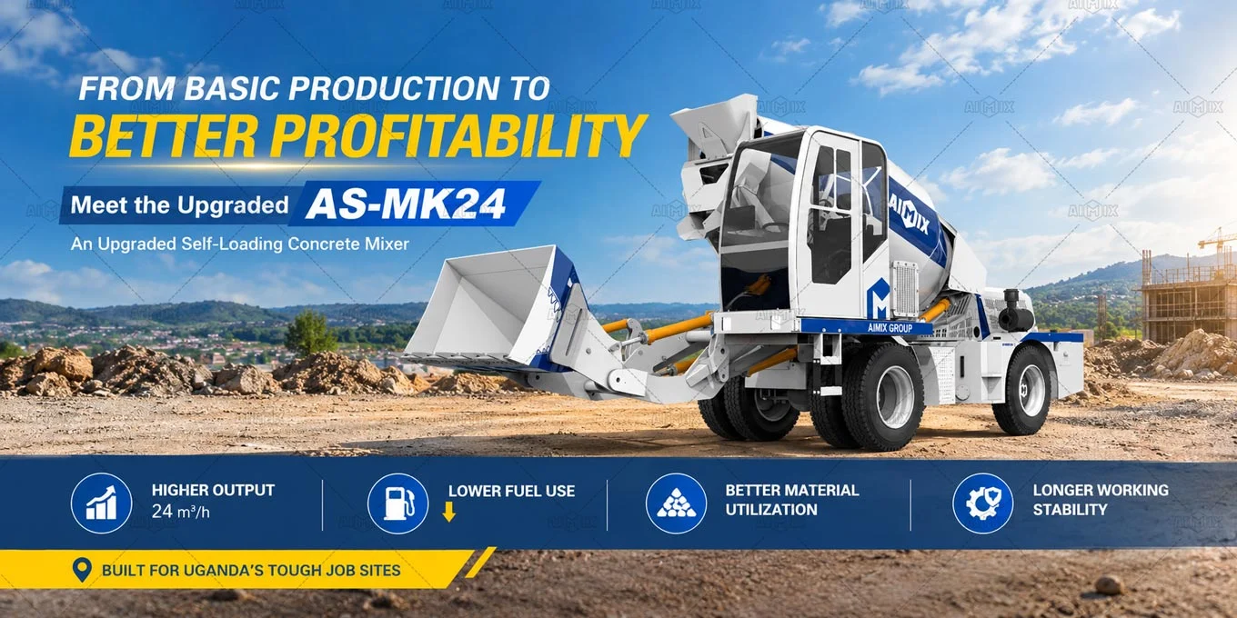 upgraded self loading mixer in Uganda - AS-MK24 model for high profits
