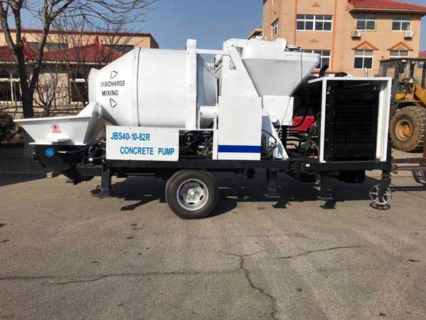 diesel concrete mixer and pump