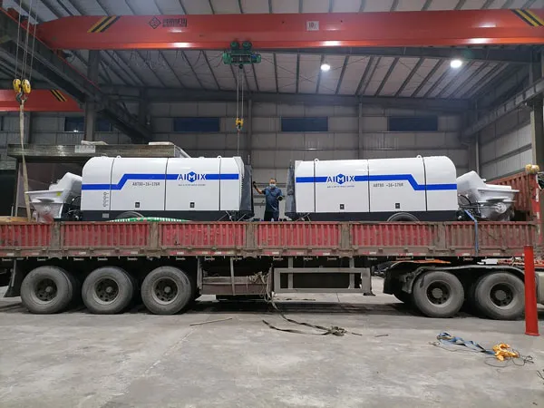 Exporting Two Sets of ABT80C Concrete Pumps to Romania