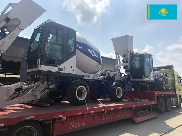 Delivering Self Loading Mixers to Alatum, Kazakhstan