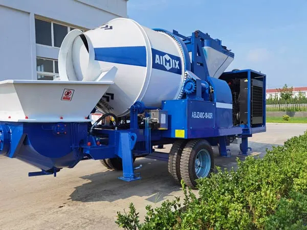Diesel Concrete Mixer with Pump for Sale in Guinea