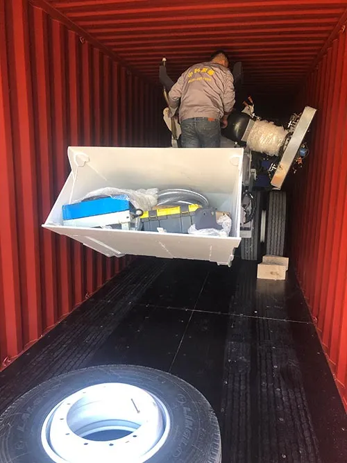 Loading Self Loading Concrete Mixer Vehicle