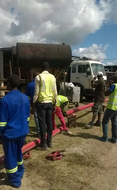 ABJZ40C Diesel Concrete Mixer Pump in Mozambique
