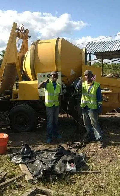 Aimix Concrete Mixer Pump Working in Mozambique