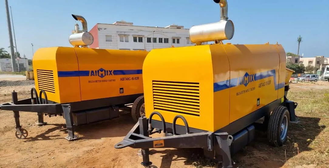 Aimix concrete pump in Morocco