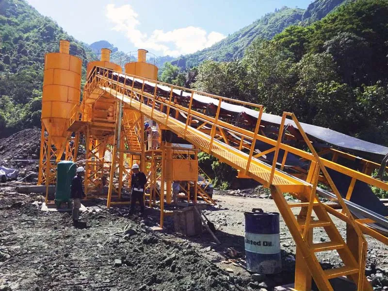 dry batch plant for highway construction