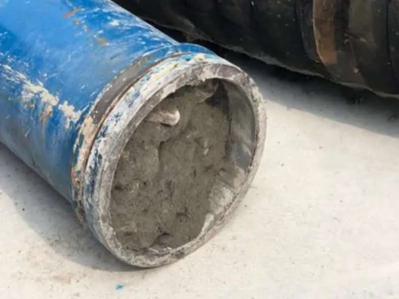 Cleaning of Concrete Pump Pipe