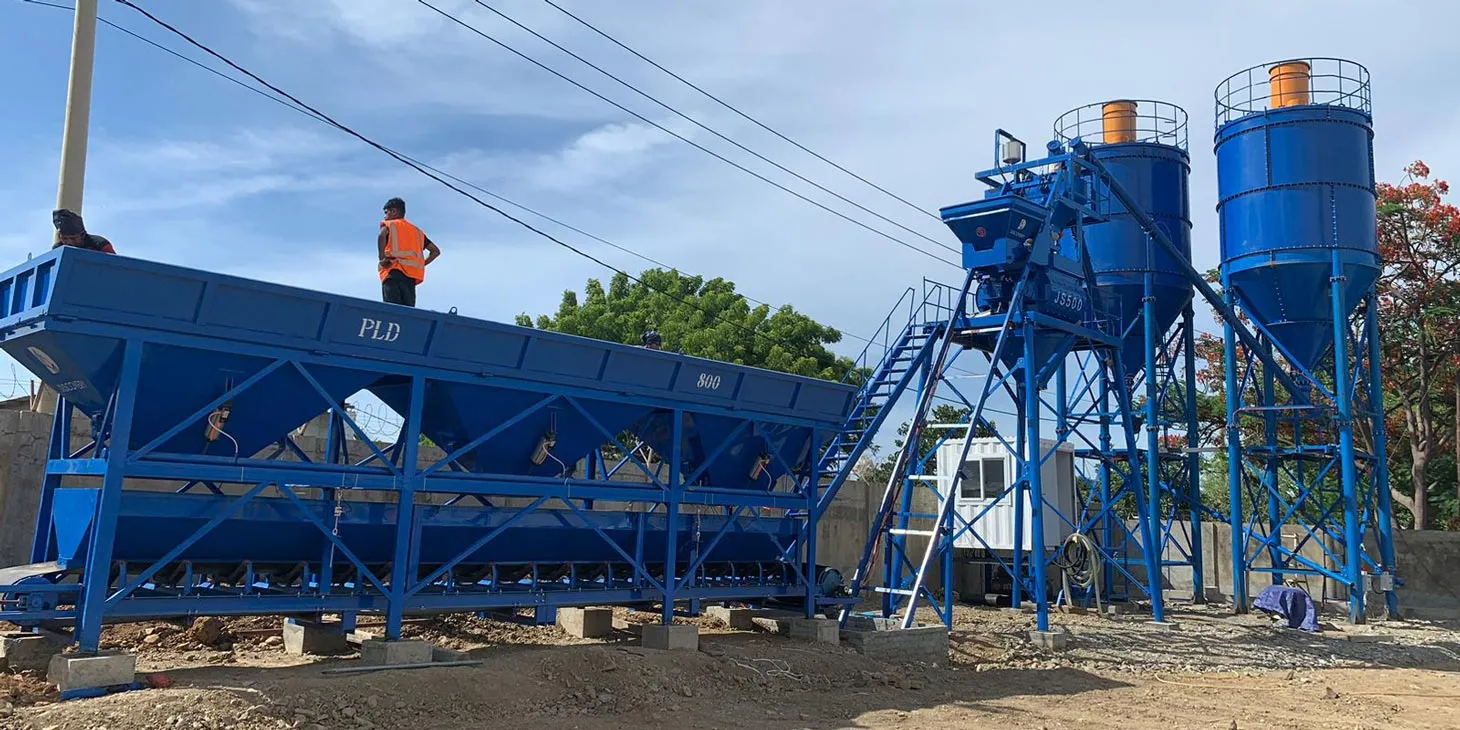 AJ25 Small Concrete Batching Plant Was Installed in Timor-Leste