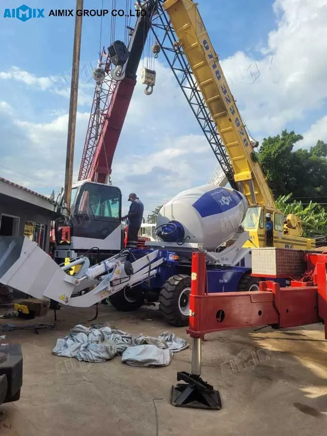 assembly of self loading concrete mixer in Zimbabwe