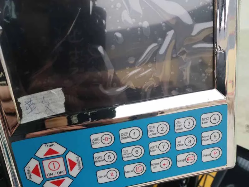Weighing Scale on Self Loader Mixer