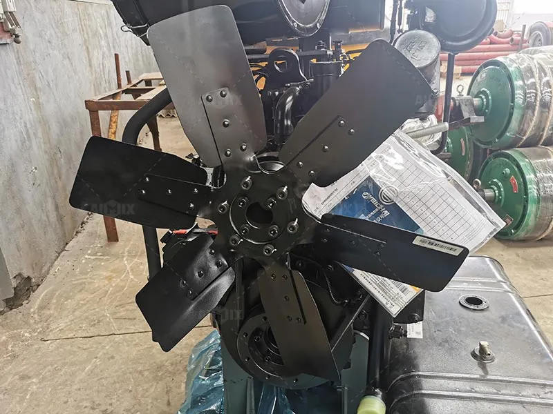 radiator for concrete pump