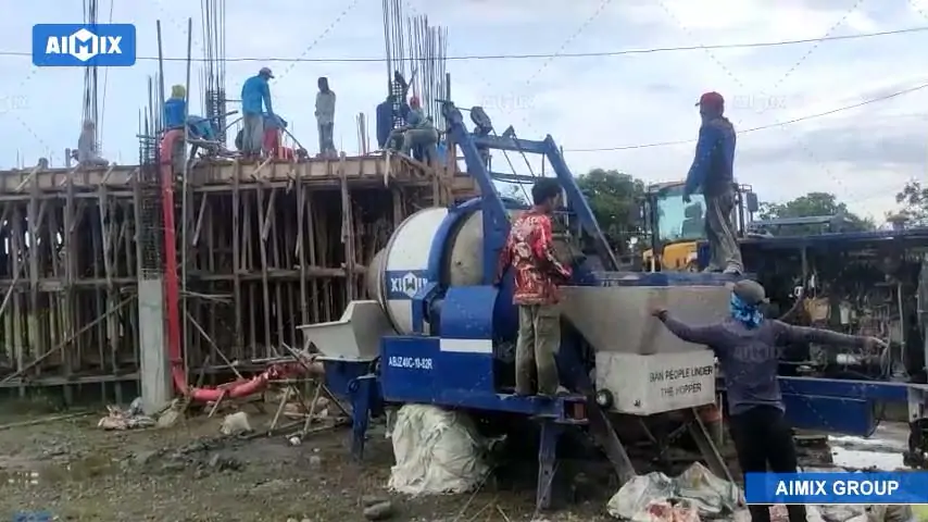 ABJZ40C Concrete Mixing Pump for House Construction
