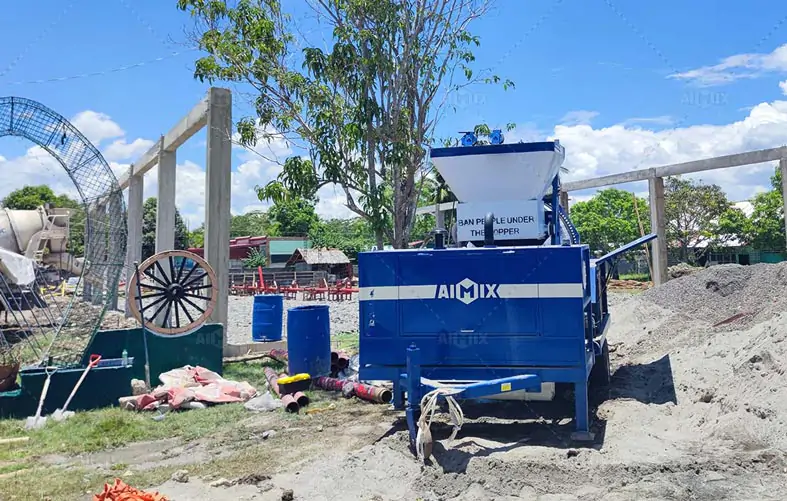 ABJZ40C Diesel Mixer Pump Pumping Concrete for Factory Construction