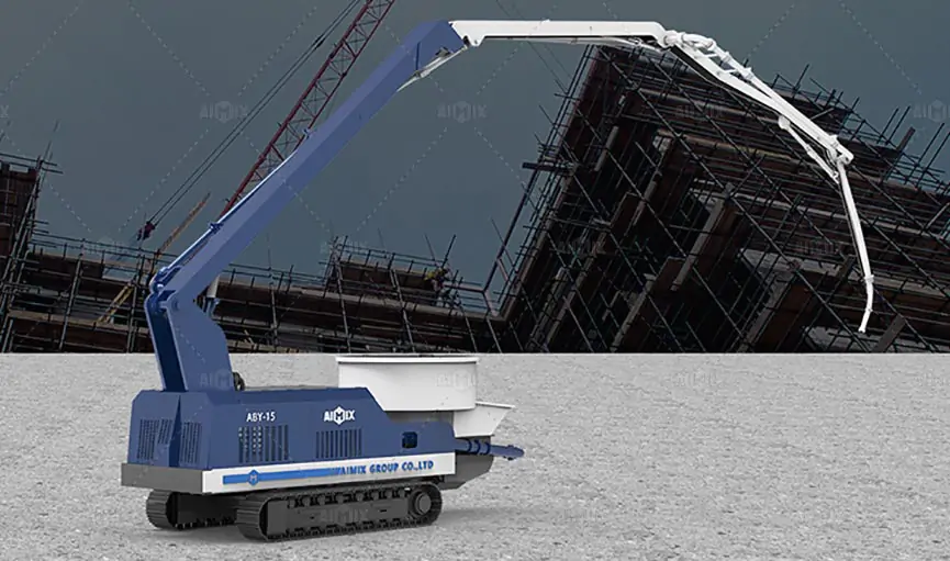 ABY15 track type concrete pump and mixer Kenya